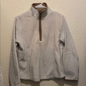 White Quarter Zip